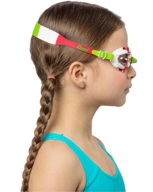Gafas de Natación Cressi Seahorse Verde/Blanco/Rojo | Seguras y Cómodas para Niños de 4 a 8 Años - Image 4